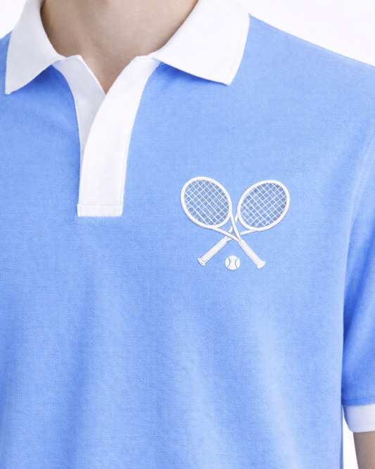 Tennis Edition V-Neck Polo T-Shirt