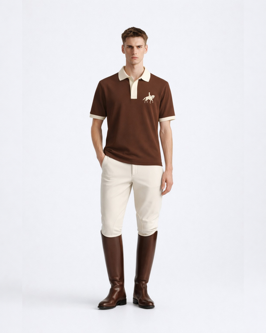 Equestrian Edition V-Neck Polo T-Shirt
