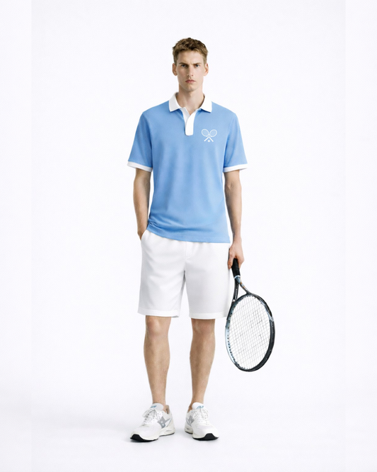 Tennis Edition V-Neck Polo T-Shirt