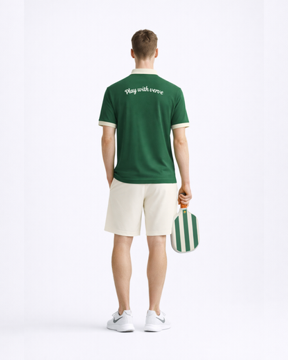 Pickleball Edition V-Neck Polo T-Shirt
