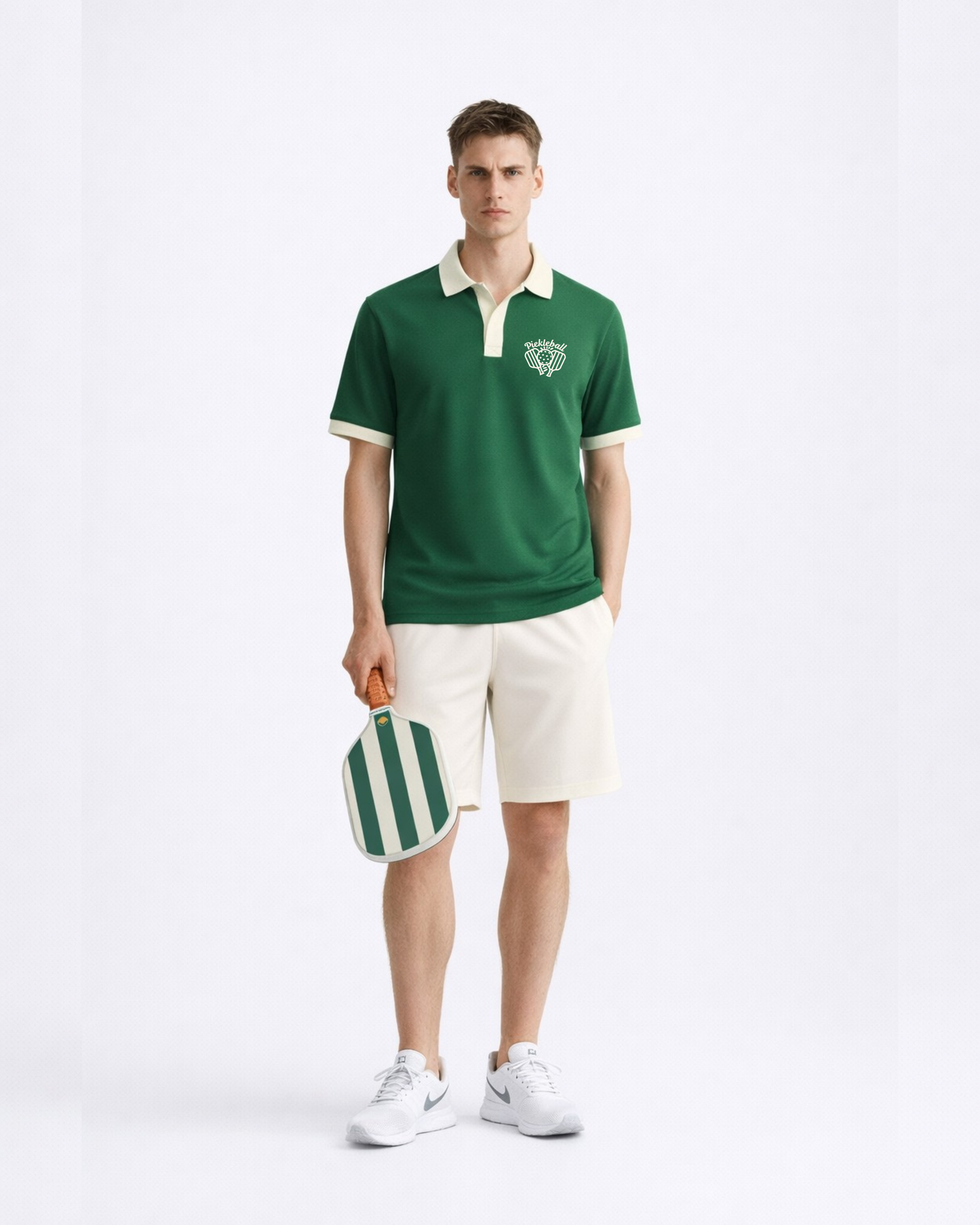 Pickleball Edition V-Neck Polo T-Shirt