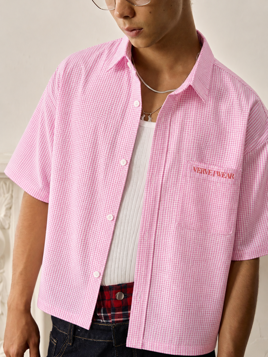 LIGHT PINK  BOXY SHIRT