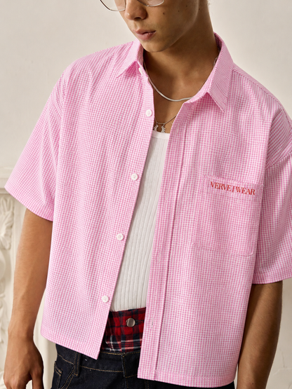 LIGHT PINK  BOXY SHIRT