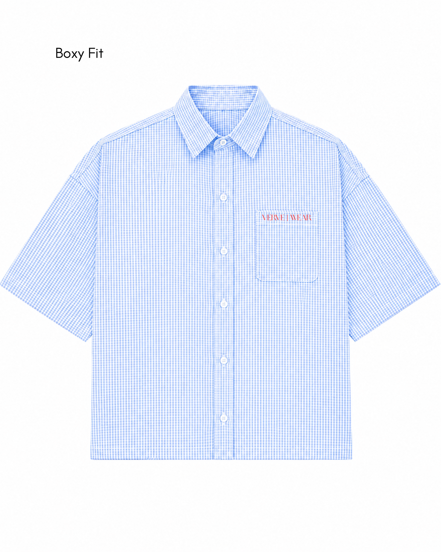 SKY BLUE BOXY SHIRT