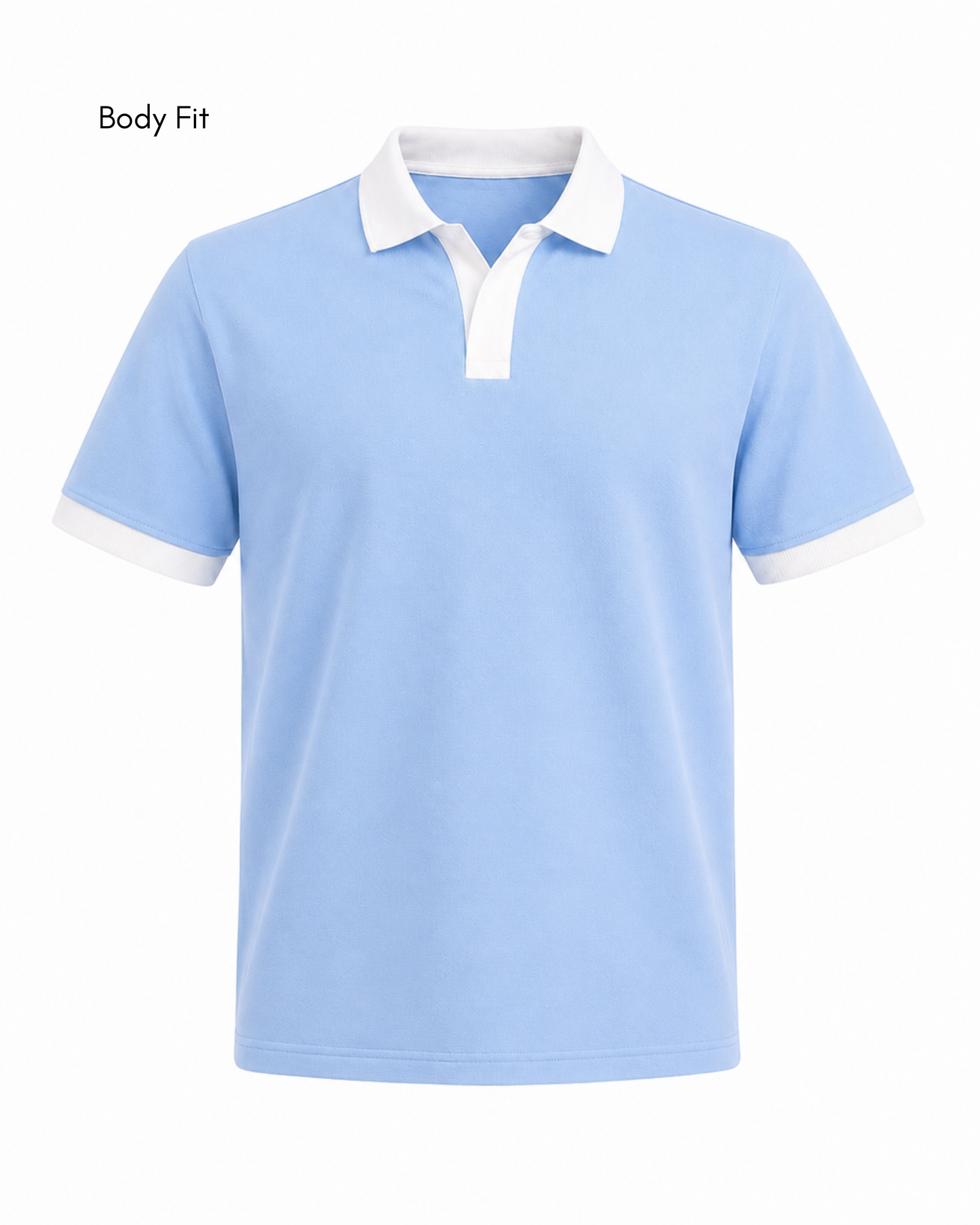 BLUE V-NECK POLO