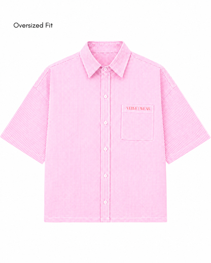 LIGHT PINK  BOXY SHIRT
